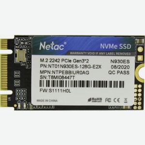 Накопитель SSD Netac N930ES Series 128Gb (NT01N930ES-128G-E2X)