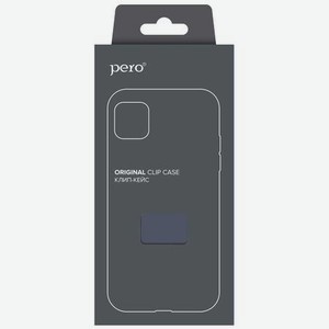 Чехол клип-кейс PERO софт-тач для Xiaomi Redmi Note 10 синий