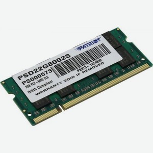 Память SO-DIMM DDR2 Patriot 2Gb 800MHz (PSD22G8002S)