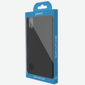 Чехол клип-кейс PERO софт-тач для Apple iPhone 12 Pro Max черный