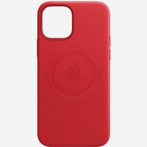 Чехол (клип-кейс) Apple Leather Case with MagSafe, для Apple iPhone 12 mini, противоударный, красный [mhk73ze/a]