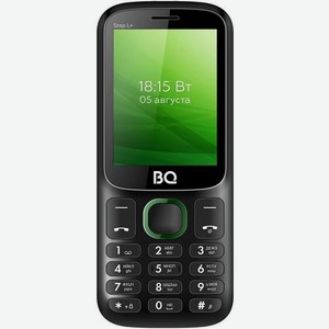 Сотовый телефон BQ Step L+ 2440, черный/зеленый