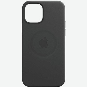 Чехол (клип-кейс) Apple Leather Case with MagSafe, для Apple iPhone 12 mini, противоударный, черный [mhka3ze/a]