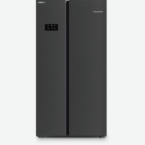 Холодильник двухкамерный GRUNDIG GSN30110FXBR No Frost, Side by Side, инверторный антрацит