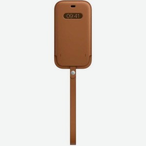 Чехол (футляр) Apple Leather Sleeve with MagSafe, для Apple iPhone 12/12 Pro, золотисто-коричневый [mhyc3ze/a]
