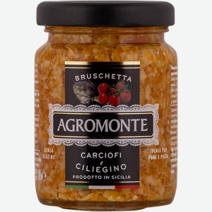 Паста для брускетты Агромонте из Сицилии из томатов черри артишоко Монтероссо с/б, 100 г