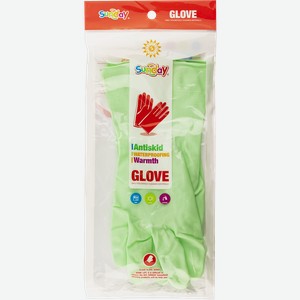 Перчатки резиновые Сандэй зеленые Джиангси Малаида м/у, 1 пара