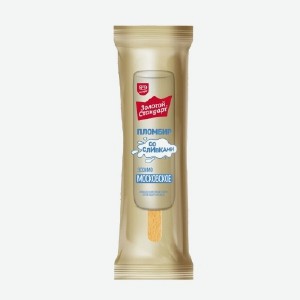 Мороженое  Золотой Стандарт , пломбир московское эскимо, 80 г