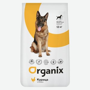 Organix сухой корм для собак крупных пород, с курицей (12 кг)
