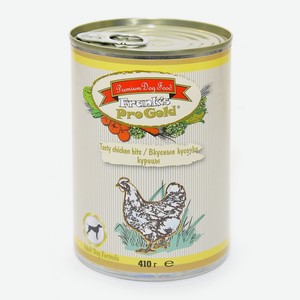 Frank s ProGold консервы консервы для собак  Вкусные кусочки курицы  (415 г)