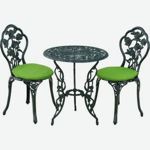 Комплект мебели Linyi 3 предмета темный зелено-салатовый