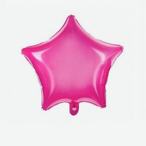 Шар воздушный Party Deco из фольги star розовый 48см