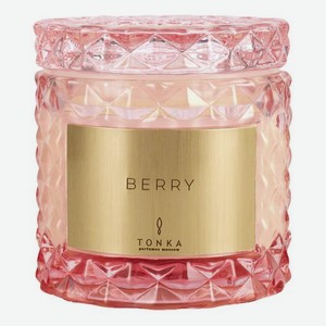 Ароматическая свеча Berry: свеча 50г (розовый подсвечник)