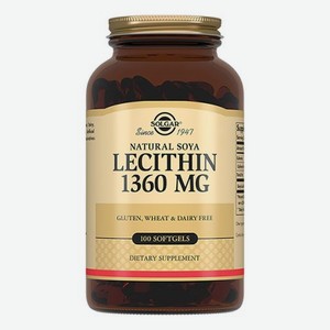 Биодобавка Натуральный соевый лецитин Licithin 100 капсул
