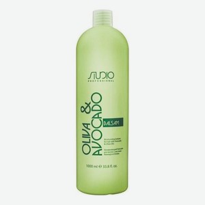 Увлажняющий бальзам для волос с маслами авокадо и оливы Studio Oliva & Avocado Balsam: Бальзам 1000мл