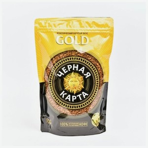 Кофе  Черная Карта  Gold, натуральный растворимый, сублимированный, 150 г