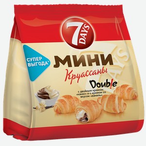 Круассан 7 DAYS® Мини Крем какао-ваниль, 300г