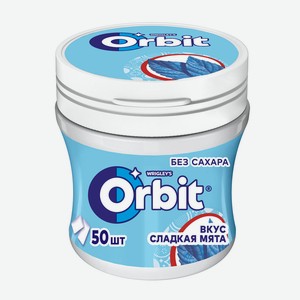 Жевательная резинка Orbit Сладкая мята без сахара банка 68г