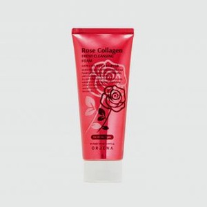 Пенка для умывания с экстрактом розы ORJENA Rose Collagen Fresh Cleansing Foam 180 мл