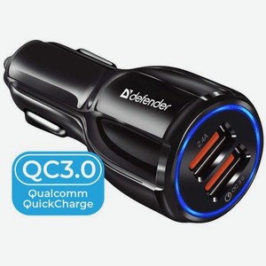 Автомобильное зарядное устройство Defender QC3.0 (83833)