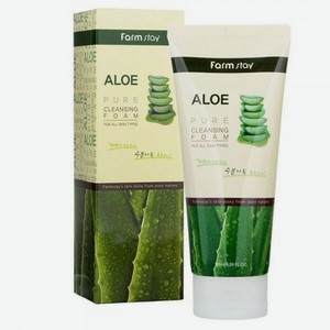 Очищающая пенка с экстрактом алоэ FarmStay Aloe Pure Cleansing Foam, 180ml