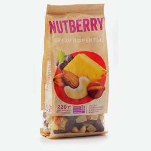 Смесь орехово-фруктовая Nutberry, 220 г
