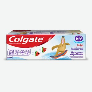 Зубная паста детская Colgate 6-9 Арбуз без фторида, 60 мл