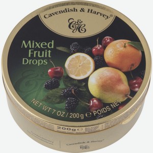 Леденцы Cavendish & Harvey фруктовое ассорти, 200 г