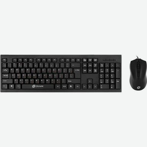 Комплект (клавиатура+мышь) Oklick 620M, USB, проводной, черный [475652]