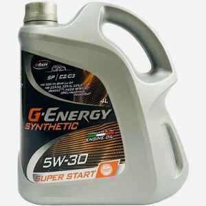 Моторное масло G-ENERGY Synthetic Super Start, 5W-30, 4л, синтетическое [253142400]