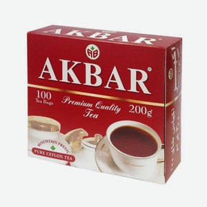 Чай Akbar Красно-белая Серия 100*2гр (акбар)
