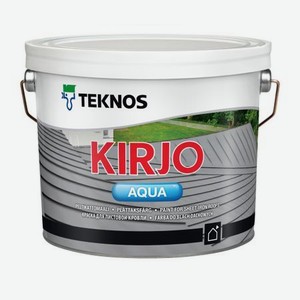 Краска матовая бесцветная Teknos Kirjo Aqua PM3 3/2,7 л