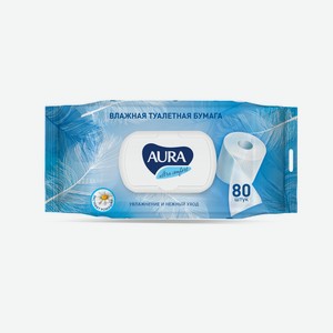 Влажная Туалетная бумага Aura Ultra Comfort 80 шт