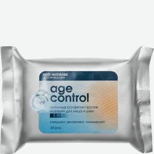 Влажные салфетки Pure Age Control 3в1 24 шт