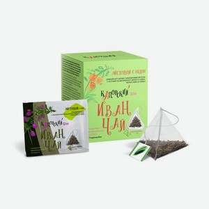 Чайный напиток Иван-чай КАПОРСКИЙ Time Листовой с медом, пирамидки в саше 2 г х 20 шт