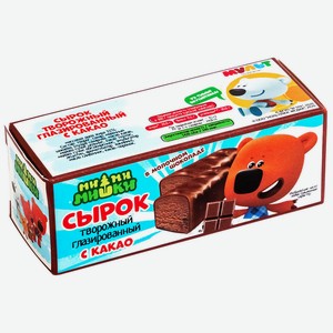 Сырок глазированный МиМиМишки творожный с какао, 40 г, картонная коробка