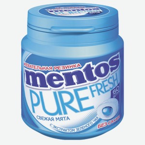 Жевательная резинка Mentos Pure Fresh свежая мята, 100г Россия