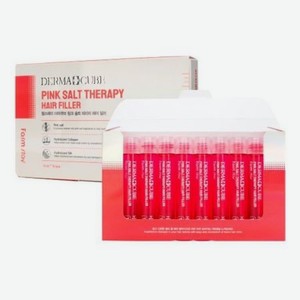 Укрепляющий филлер для волос с розовой солью Derma Cube Pink Salt Therapy Hair Filler: Филлер 10*13мл