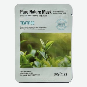 Тканевая маска для лица Secriss Pure Nature Mask Pack Teatree 25мл