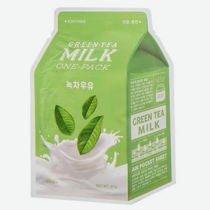 A PIEU Маска для лица зеленый чай (с молочными протеинами)