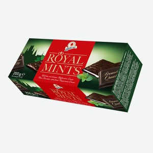Шоколад горький Royal Mints с мятной начинкой 200г