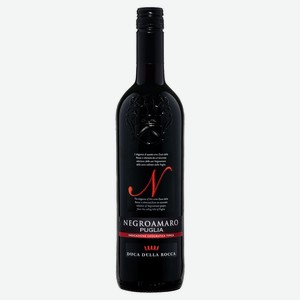 Вино Duca della Rocca Negroamaro Puglia красное полусухое Италия, 0,75 л
