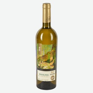 Вино Agora Riesling белое полусухое Россия, 0,75 л