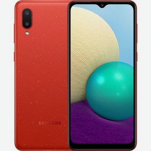 Смартфон Samsung Galaxy A02 32Gb, SM-A022, красный