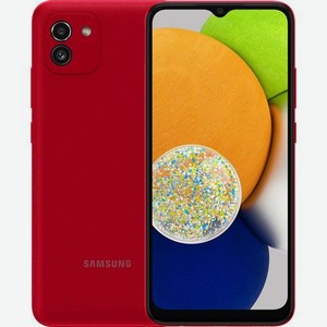 Смартфон Samsung Galaxy A03 3/32Gb, SM-A035F, красный