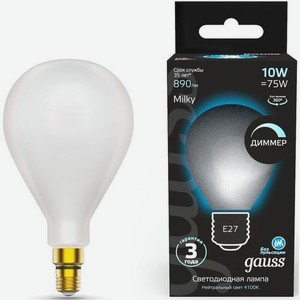 Лампа LED GAUSS E27, груша, 10Вт, 179202210-D, одна шт.