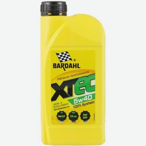 Моторное масло BARDAHL XTEC, 5W-40, 1л, синтетическое [36341]