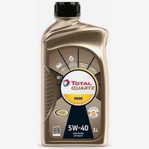 Моторное масло TOTAL Quartz 9000, 5W-40, 1л, синтетическое [213764]
