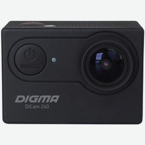 Экшн-камера Digma DiCam 240 1080p, WiFi, черный [dc240]