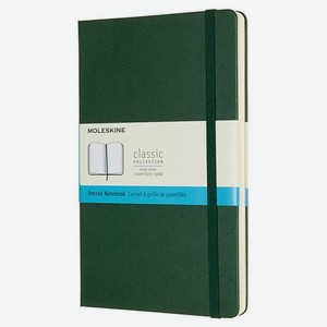 Блокнот Moleskine Classic, 240стр, пунктир, твердая обложка, зеленый [qp066k15]